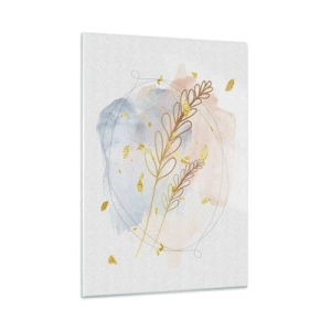Schilderen op glas - Gouden explosie - 50x70 cm