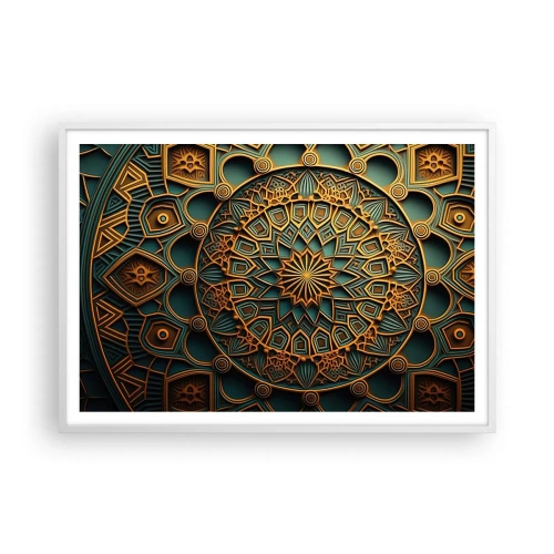 Poster in een witte lijst - In Arabische sfeer - 100x70 cm