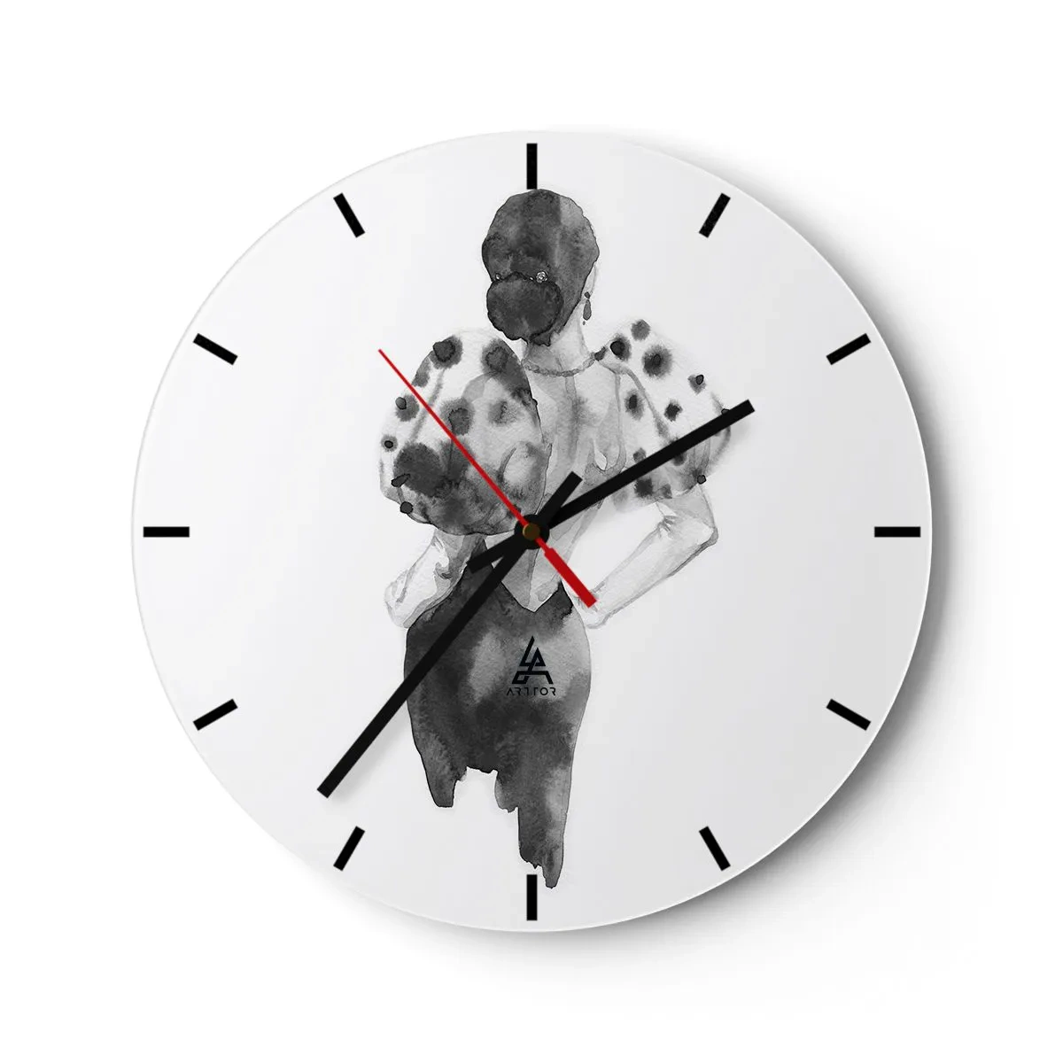 Wandklok - Klok - Ze kwam langs - 40x40 cm