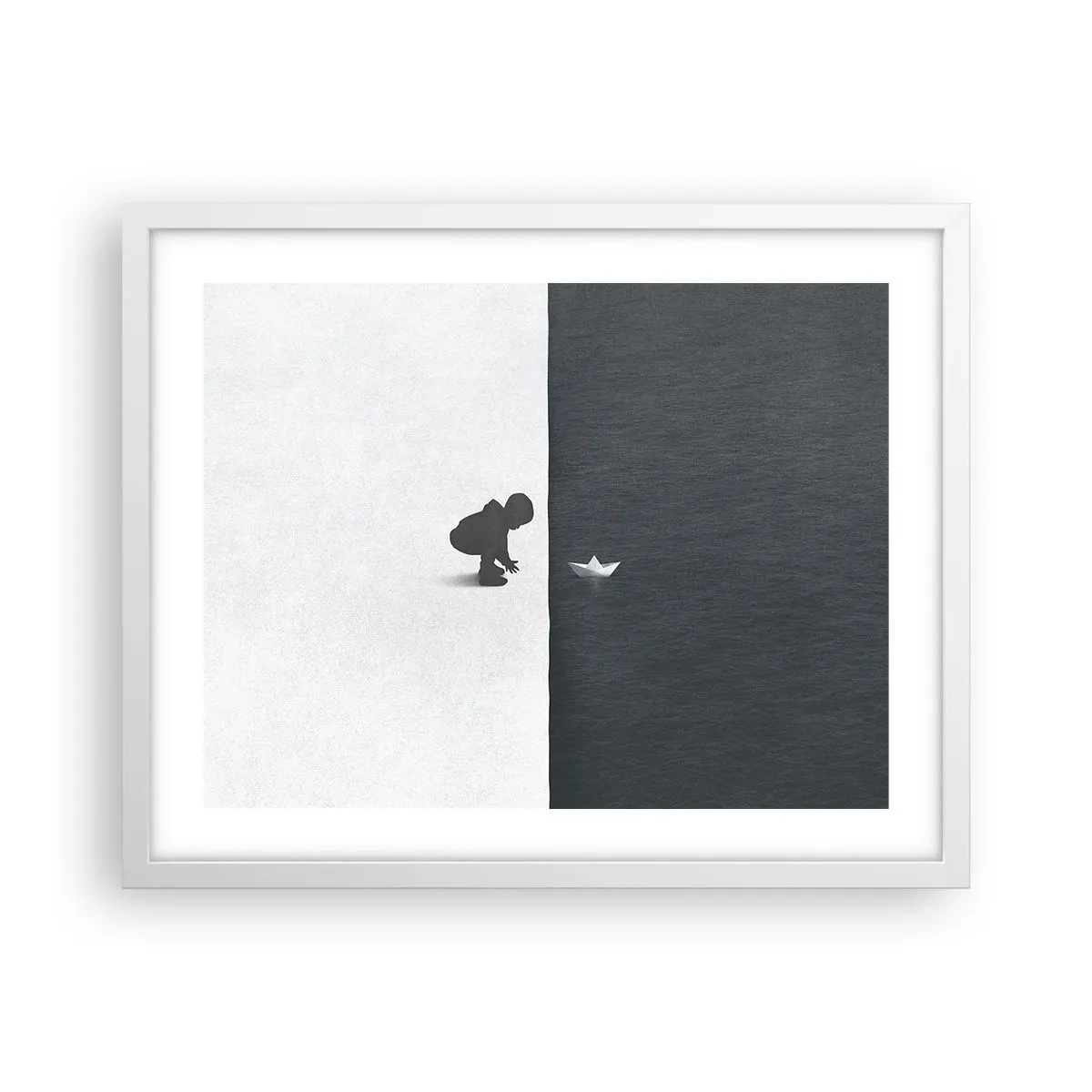 Poster in een witte lijst - Geweldige expeditie - 50x40 cm
