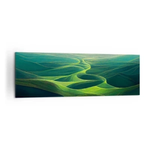 Schilderen op canvas - In de groene dalen - 160x50 cm