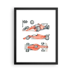 Poster in een zwarte lijst - Jaag je droom na - 30x40 cm