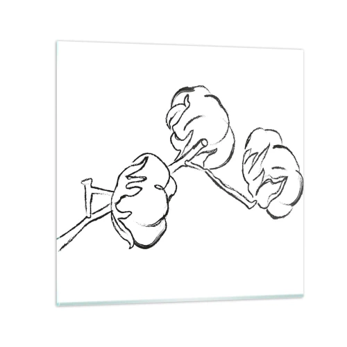 Schilderen op glas - Katoen dons - 50x50 cm
