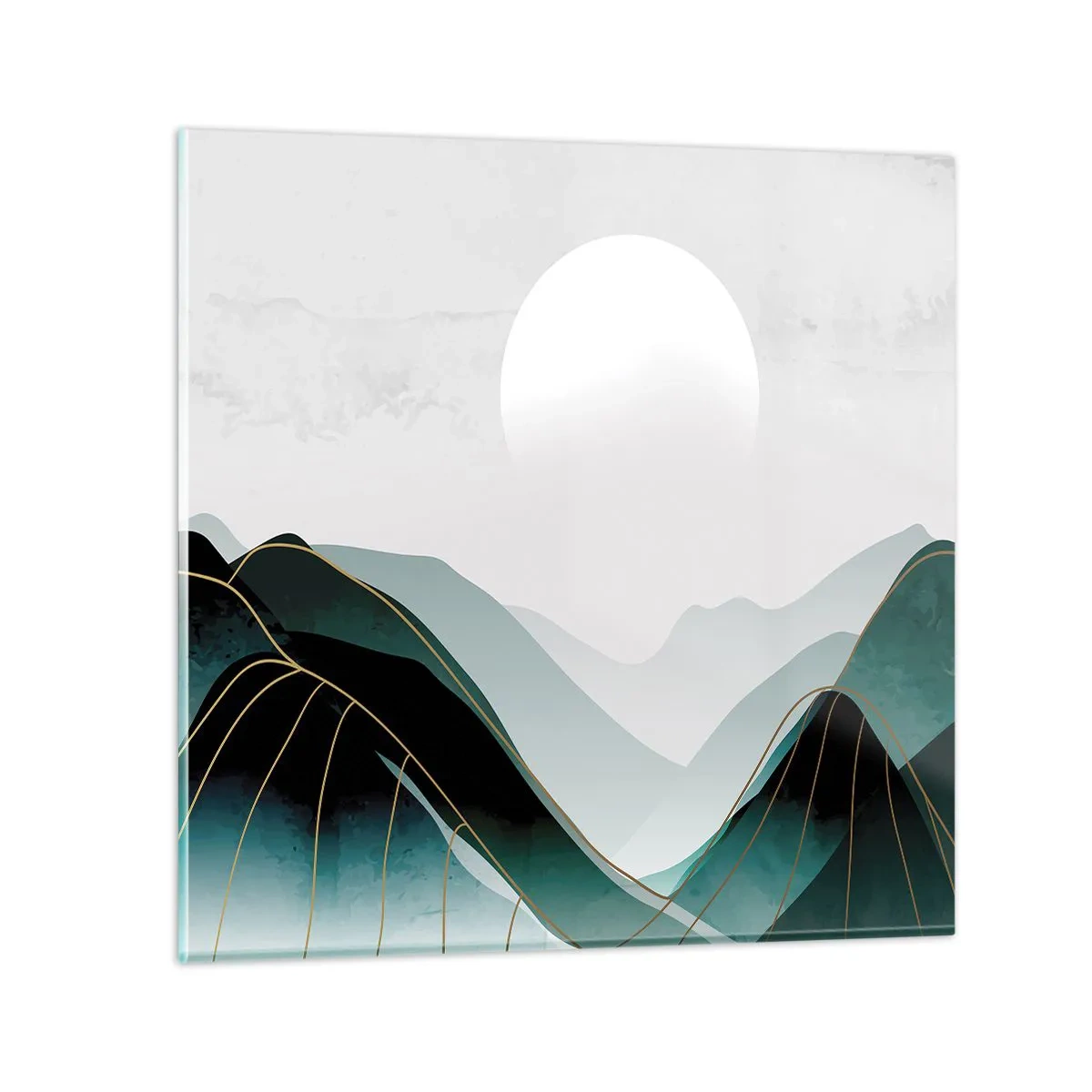 Schilderen op glas - In volle majesteit - 70x70 cm