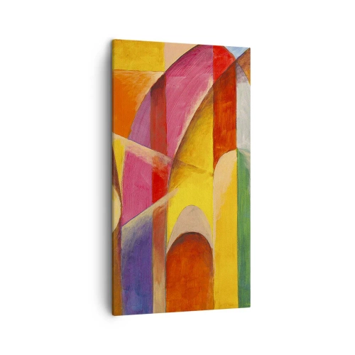 Schilderen op canvas - Kathedraal van de zon - 45x80 cm