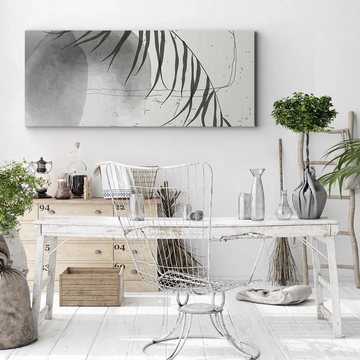 Schilderen op canvas - Het subtiele exotisme van de natuur - 100x40 cm