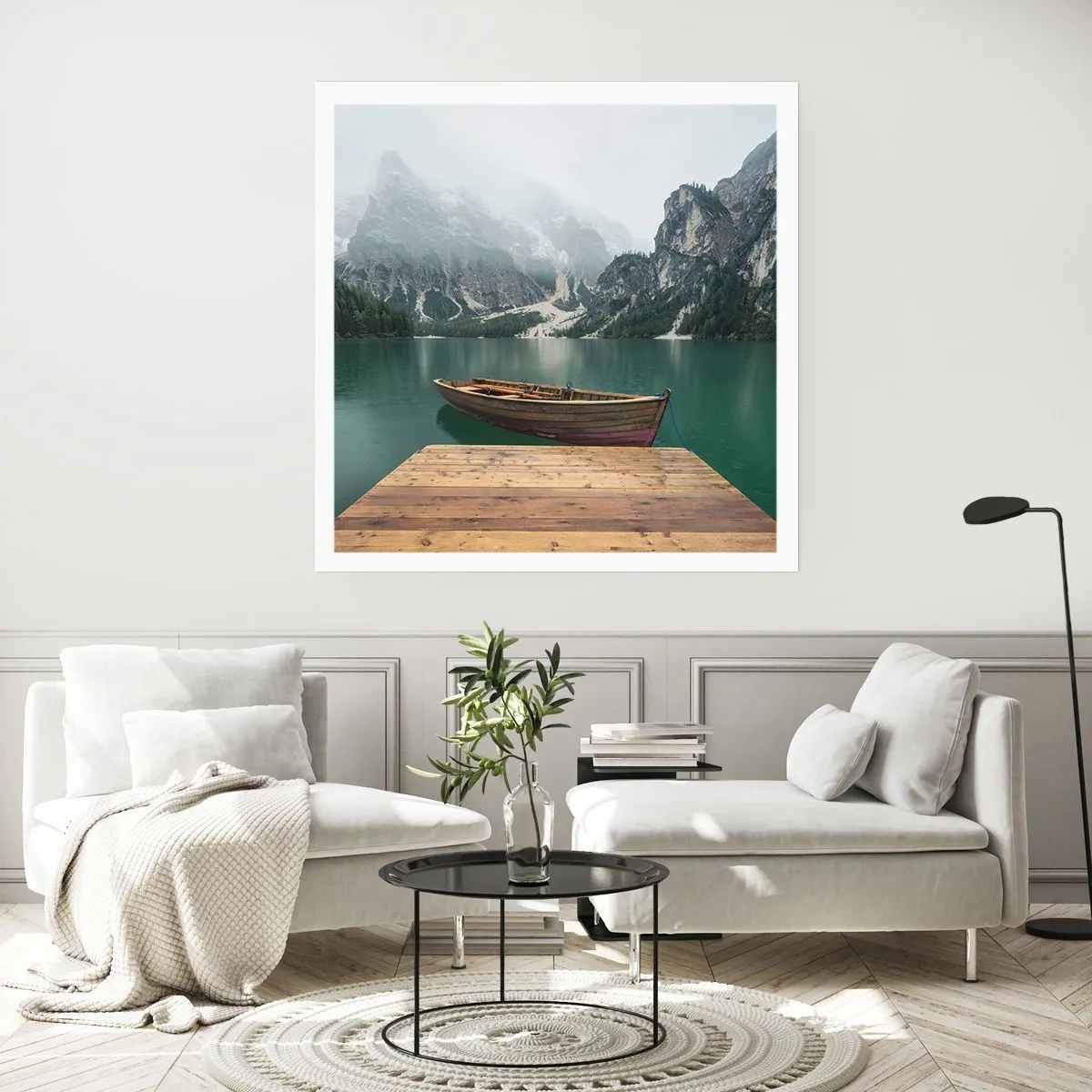 Poster - "En de trotse rotsen van het voorhoofd" - 40x40 cm