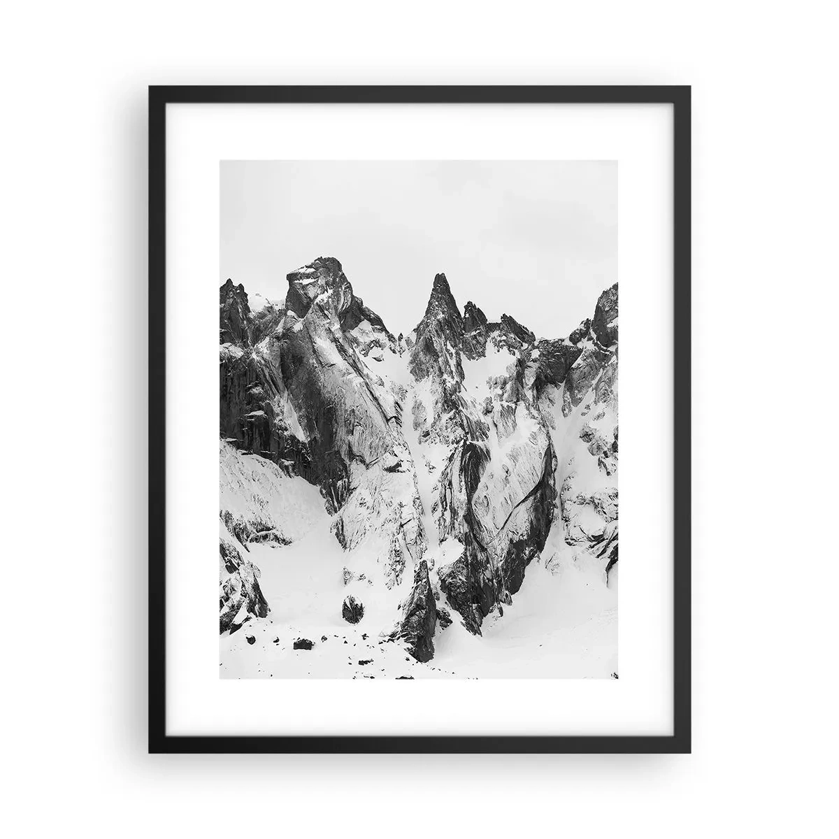 Poster in een zwarte lijst - Granieten gevaarlijke nok - 40x50 cm