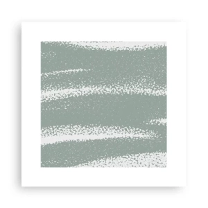 Poster - Abstractie in een winterklimaat - 30x30 cm