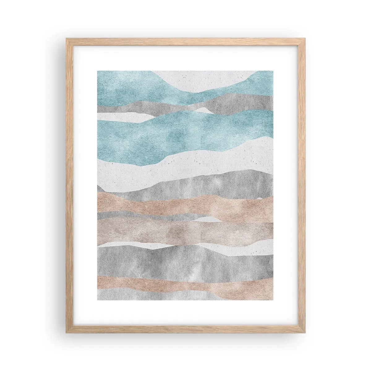 Een poster in een licht eiken lijst - Een studie van nabijheid - 40x50 cm