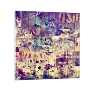 Schilderen op glas - En dat is alles wat er zal blijven - 70x70 cm