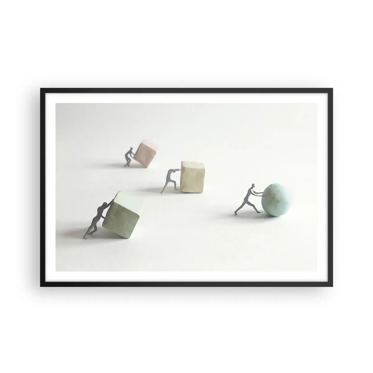 Poster in een zwarte lijst - Puur leven - 91x61 cm