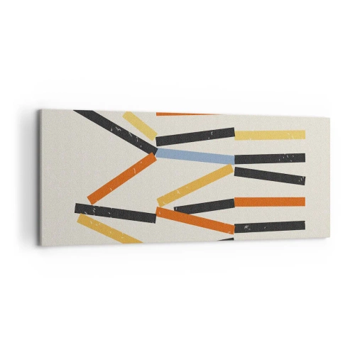 Schilderen op canvas - Compositie op goed niveau - 120x50 cm