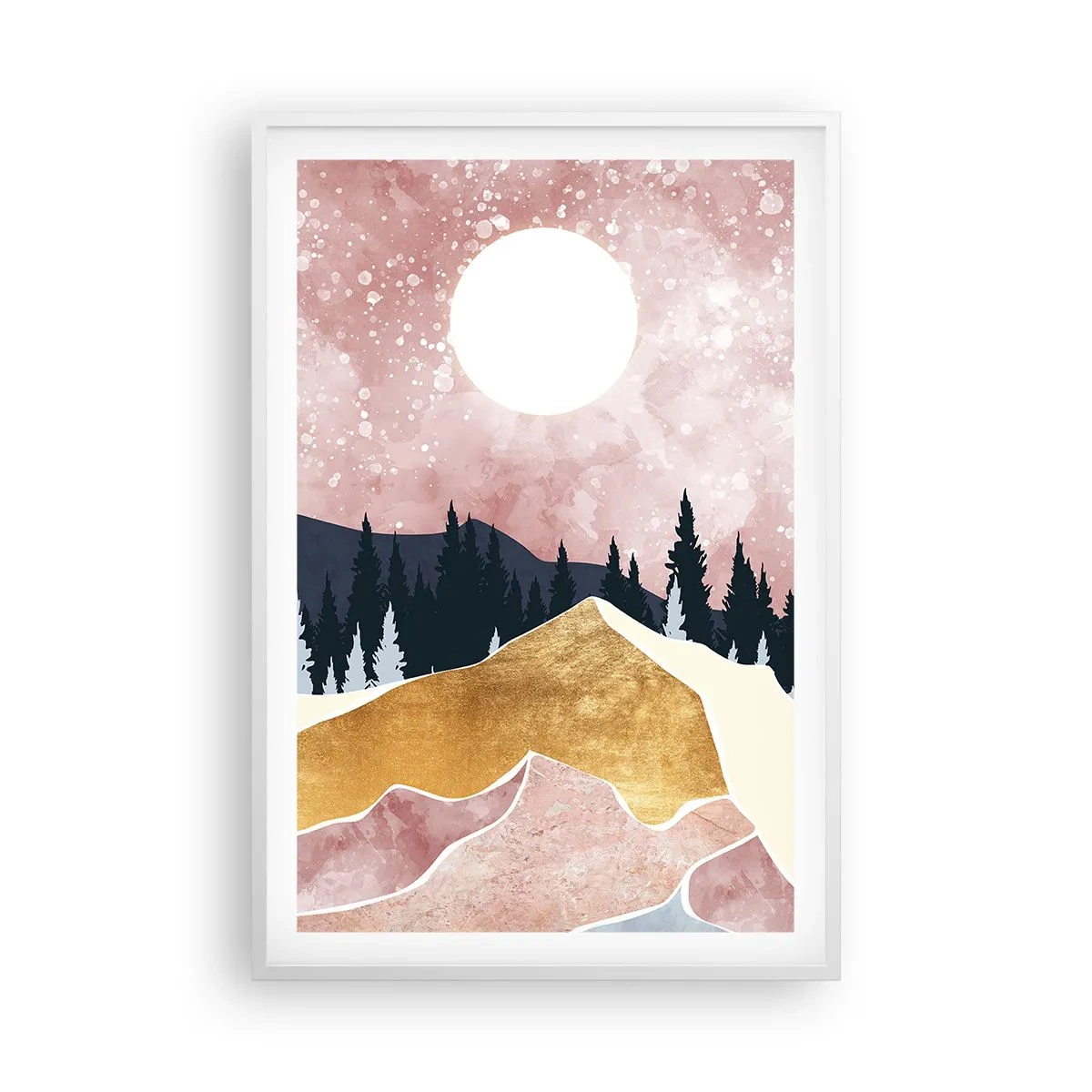 Poster in een witte lijst - Nachtwacht - 61x91 cm