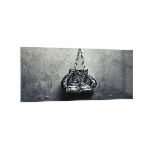 Schilderen op glas - Tijd van strijd en Tijd van vrede - 120x50 cm