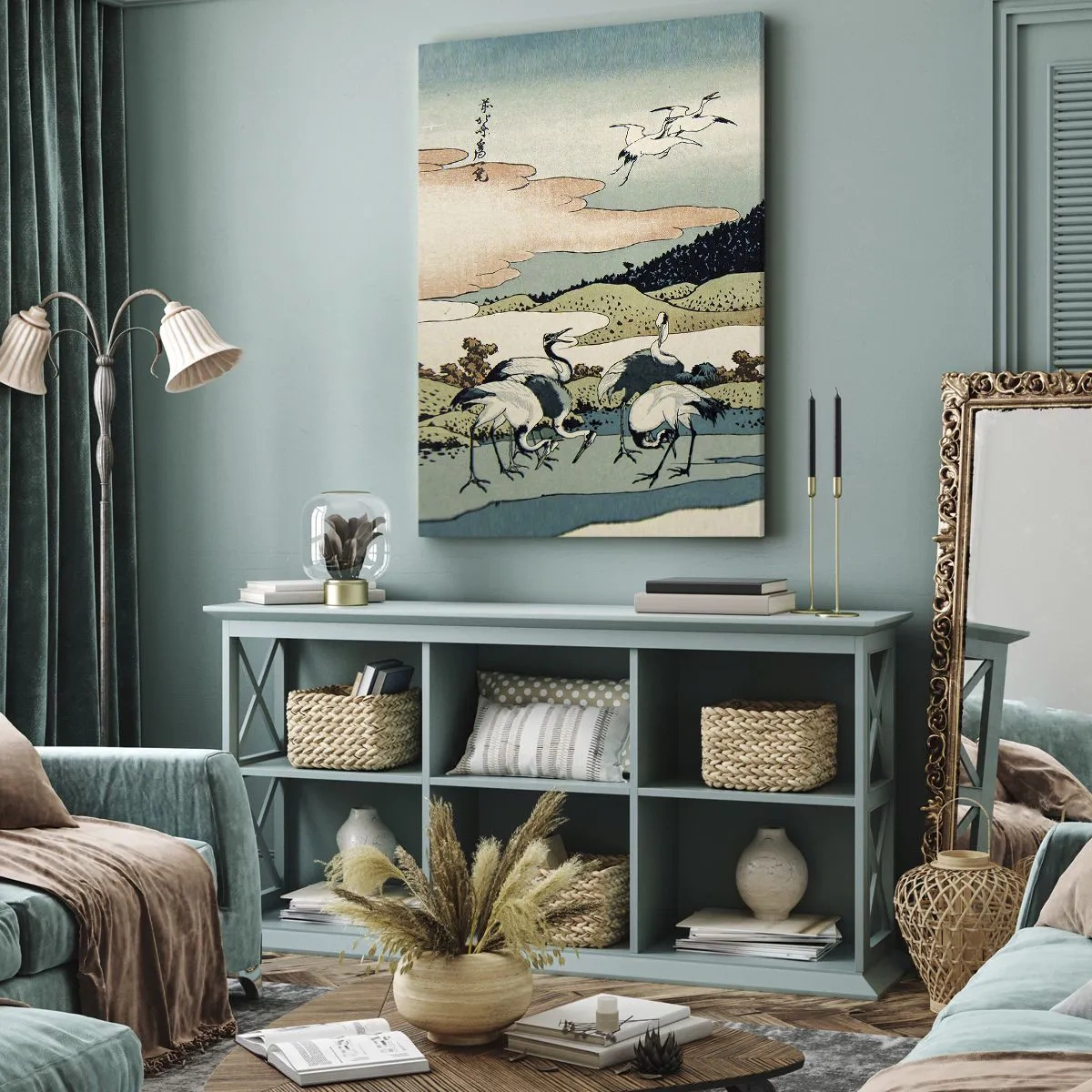 Schilderen op canvas - In de Japanse geest - 80x120 cm