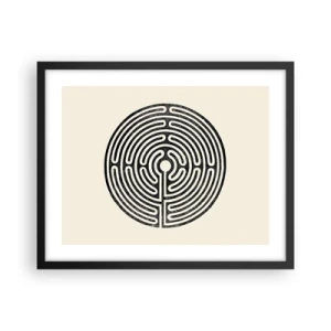 Poster in een zwarte lijst - Mysterieuze orde - 50x40 cm