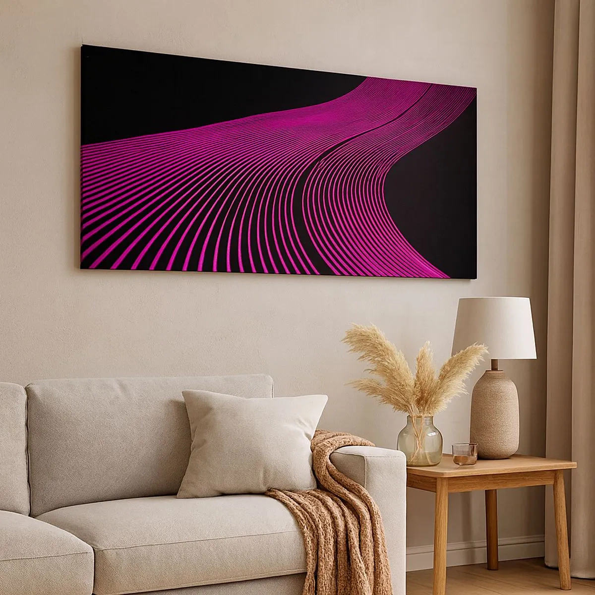 Schilderen op canvas - Avenue van licht - 100x40 cm