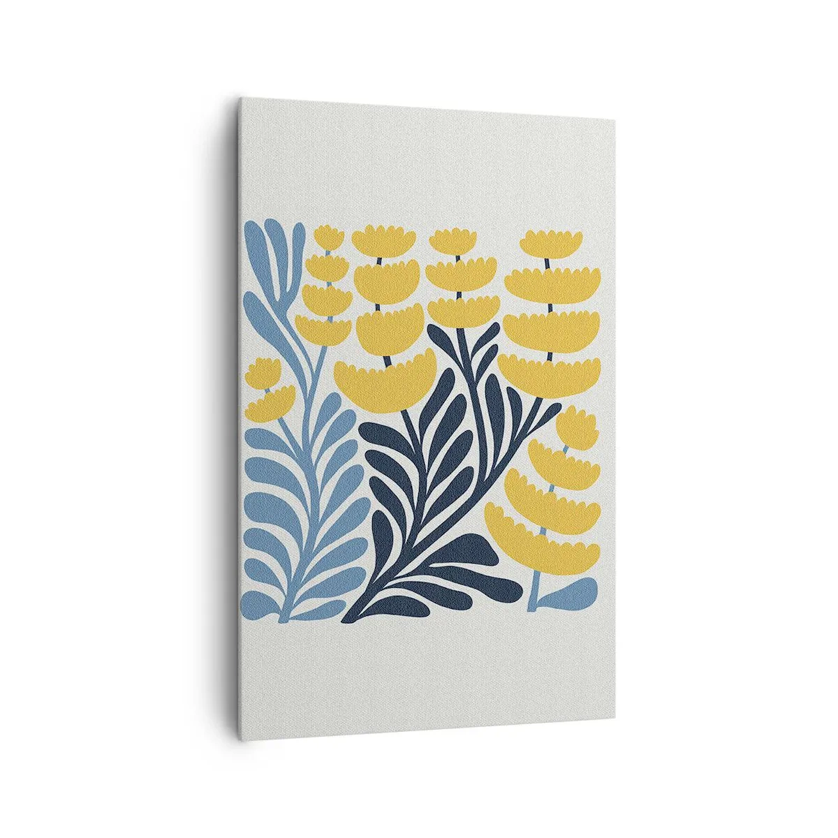 Schilderen op canvas - Zonnig bloembed - 80x120 cm