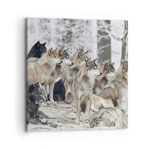 Schilderen op canvas - Familie en vrienden - 70x70 cm