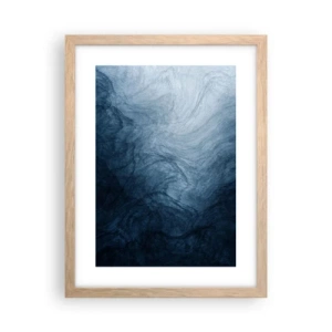 Een poster in een licht eiken lijst - diep reiken - 30x40 cm