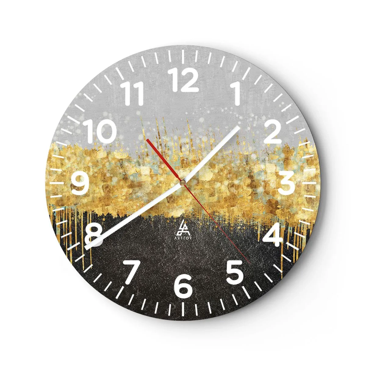 Wandklok - Klok - Naar binnen en naar boven - 40x40 cm