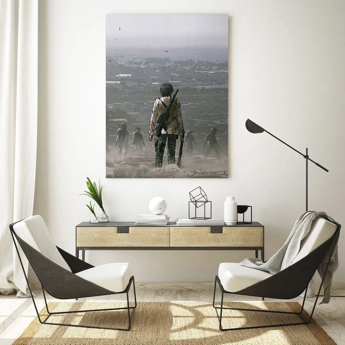Schilderen op glas - Laatste Rechtvaardige? - 50x70 cm