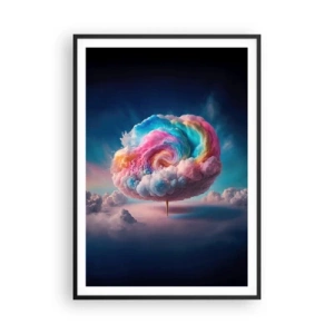 Poster in een zwarte lijst - De droom van een pretpark - 70x100 cm