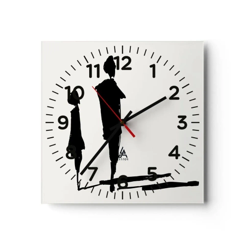 Wandklok - Klok - Zeker samen? - 40x40 cm