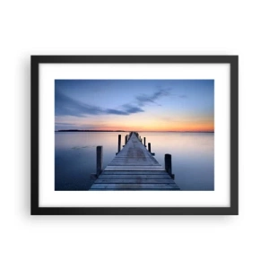 Poster in een zwarte lijst - De rust van een serene schemering - 40x30 cm