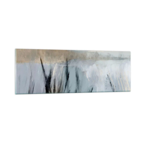 Schilderen op glas - Wintervelden - 90x30 cm