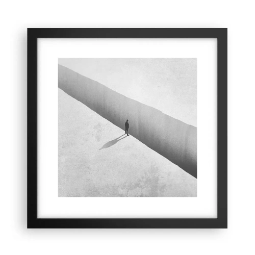 Poster in een zwarte lijst - Een duidelijk doel - 30x30 cm