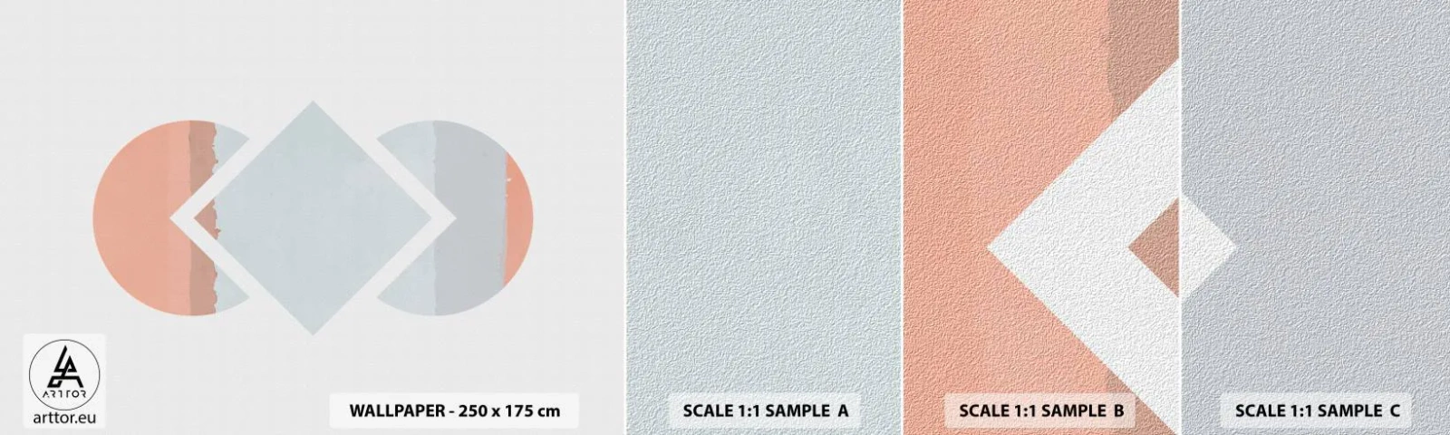 Fotobehang Staaltje Standard Eco - De situatie is duidelijk - Abstractie, Deel, Minimalisme - 100x30 cm