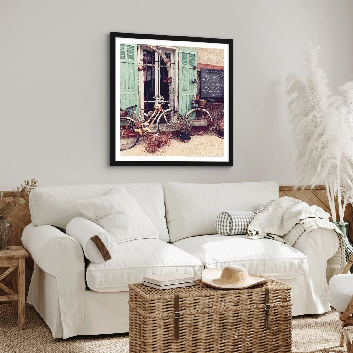 Poster in een zwarte lijst - Lang leve de provincie - 30x30 cm