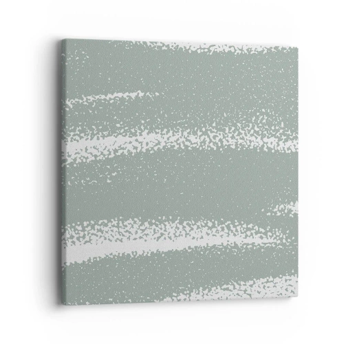 Schilderen op canvas - Abstractie in een winterklimaat - 40x40 cm