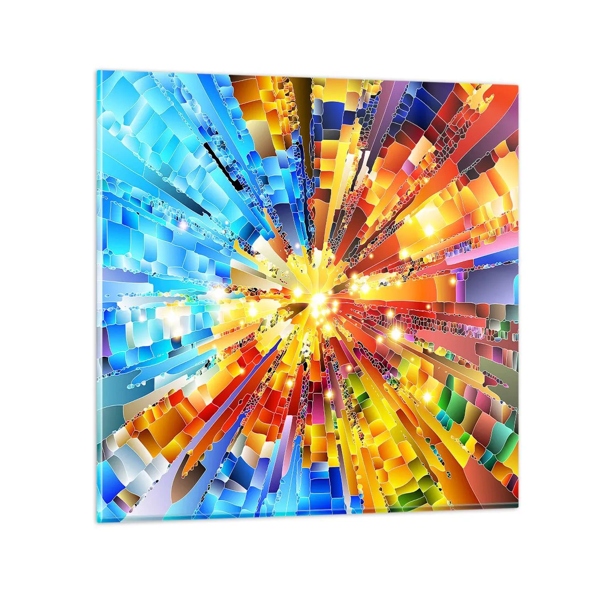 Schilderen op glas - In medias res - 40x40 cm