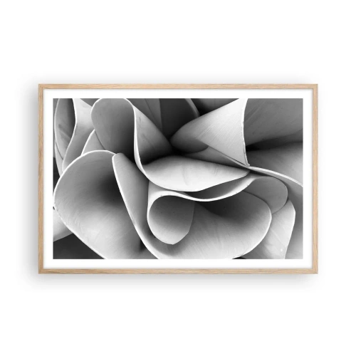 Een poster in een licht eiken lijst - Het gebeurt in de ruimte - 91x61 cm