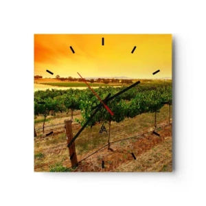 Wandklok - Klok - Neem een ​​drankje van de zon - 30x30 cm