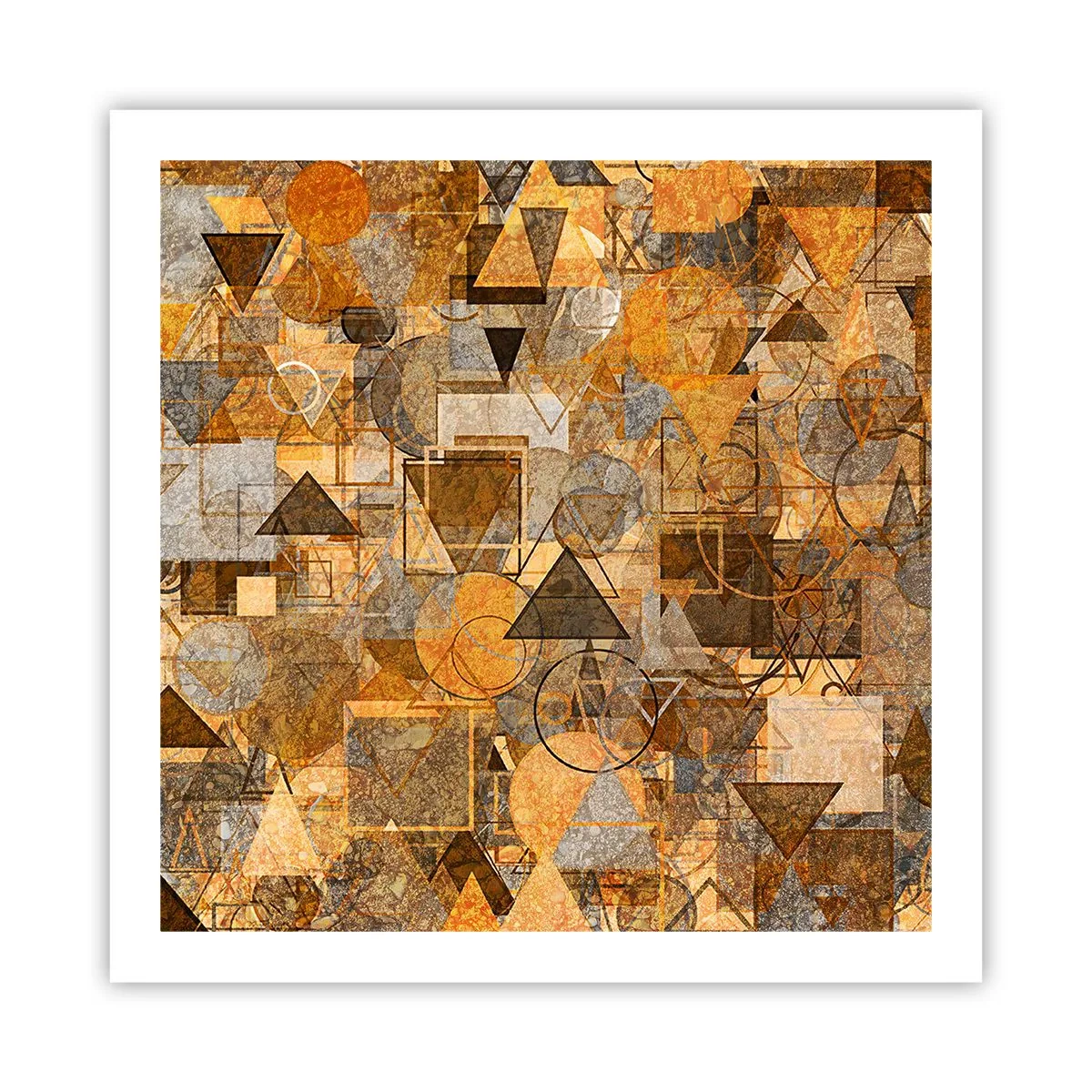 Poster - De wereld in vorm - 60x60 cm