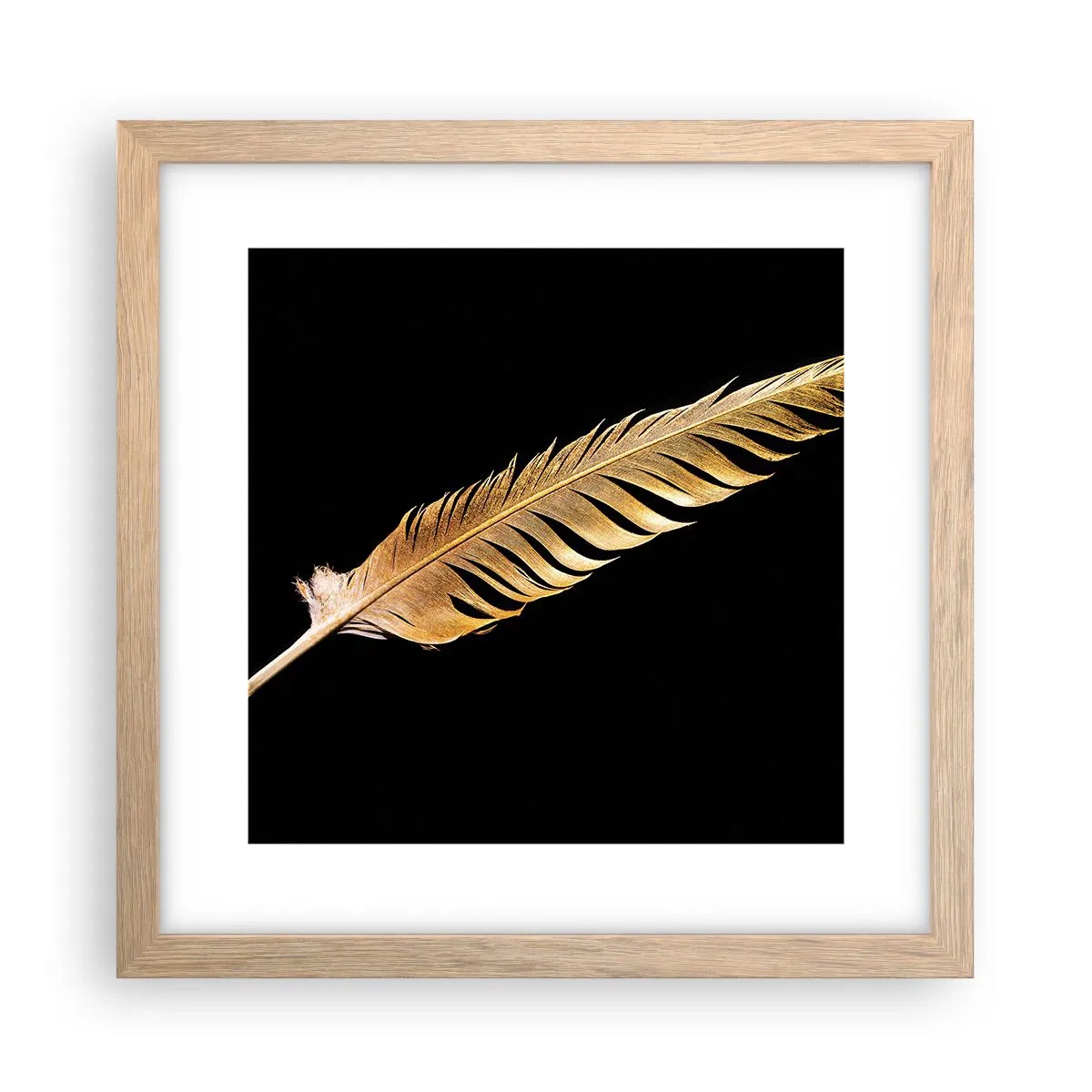 Een poster in een licht eiken lijst - HHij heeft een ongewoon talent voor schrijven… - 30x30 cm