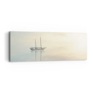 Schilderen op canvas - In een zee van stilte - 90x30 cm