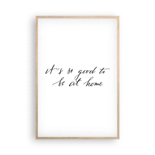 Een poster in een licht eiken lijst - De hele waarheid - 61x91 cm