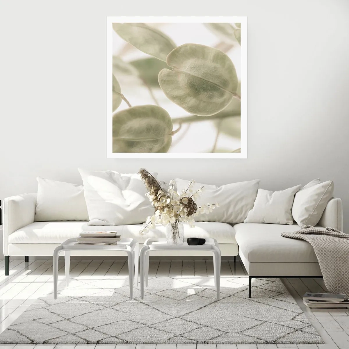 Poster - In het begin waren er bladeren... - 40x40 cm