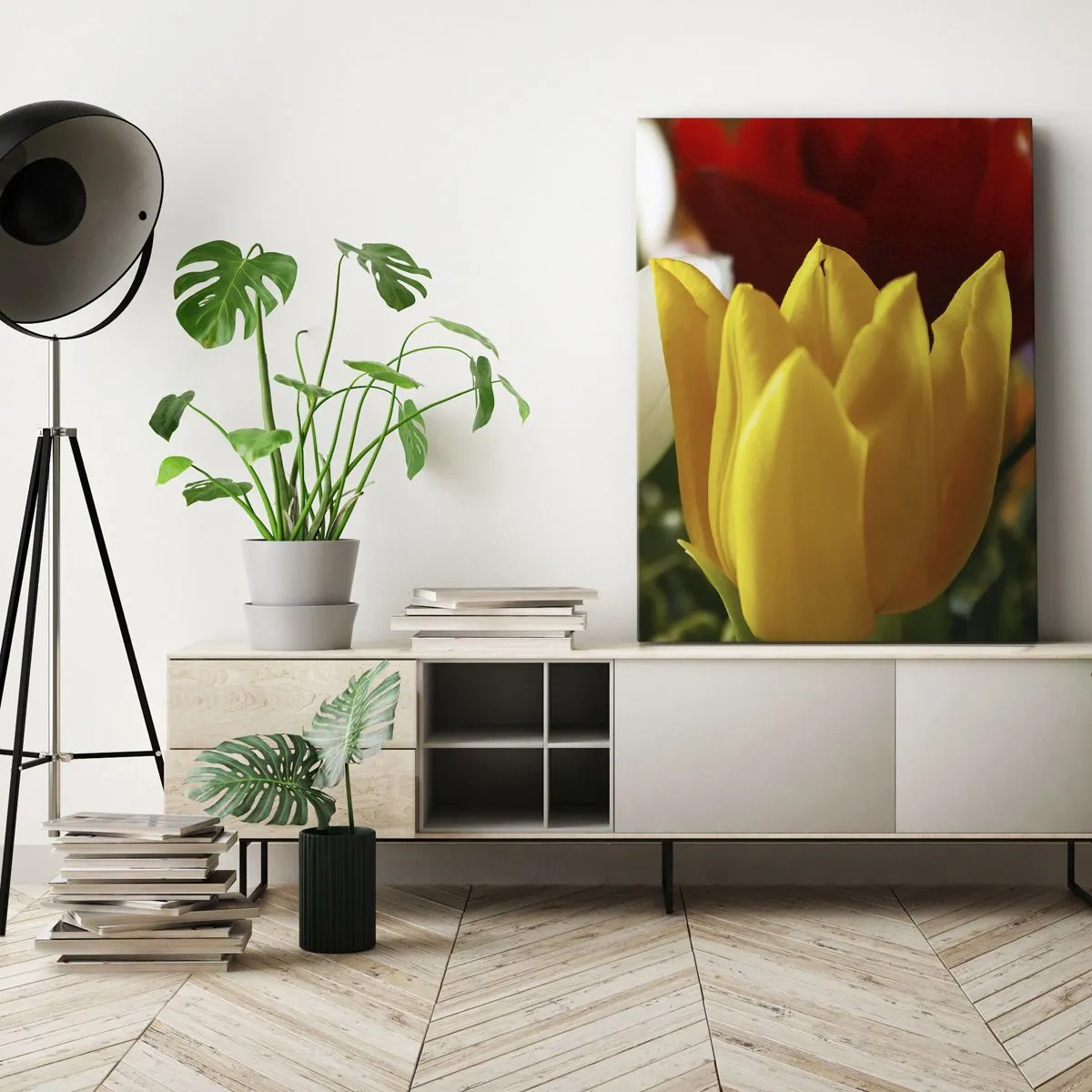 Schilderen op canvas - Tulpenkoorts - 45x80 cm