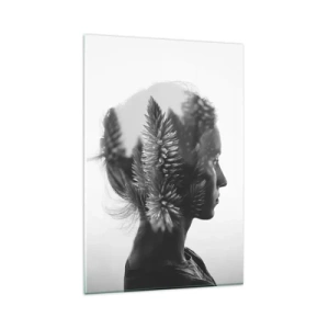 Schilderen op glas - Vrouwe van het dennenbos - 80x120 cm