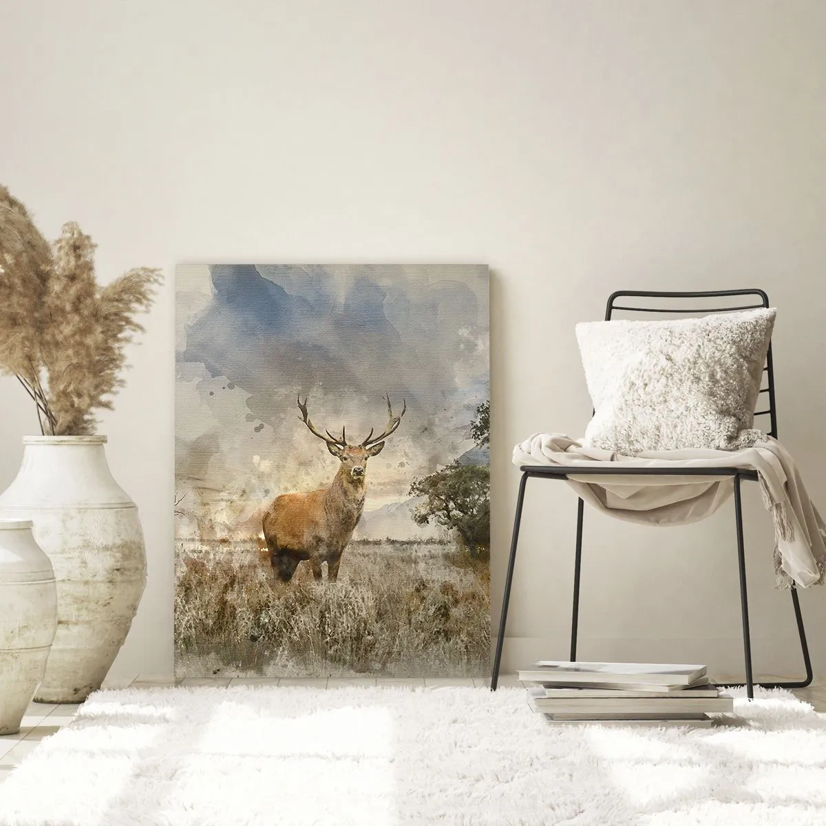 Schilderen op glas - Waardigheid - kracht - waardigheid - 80x120 cm