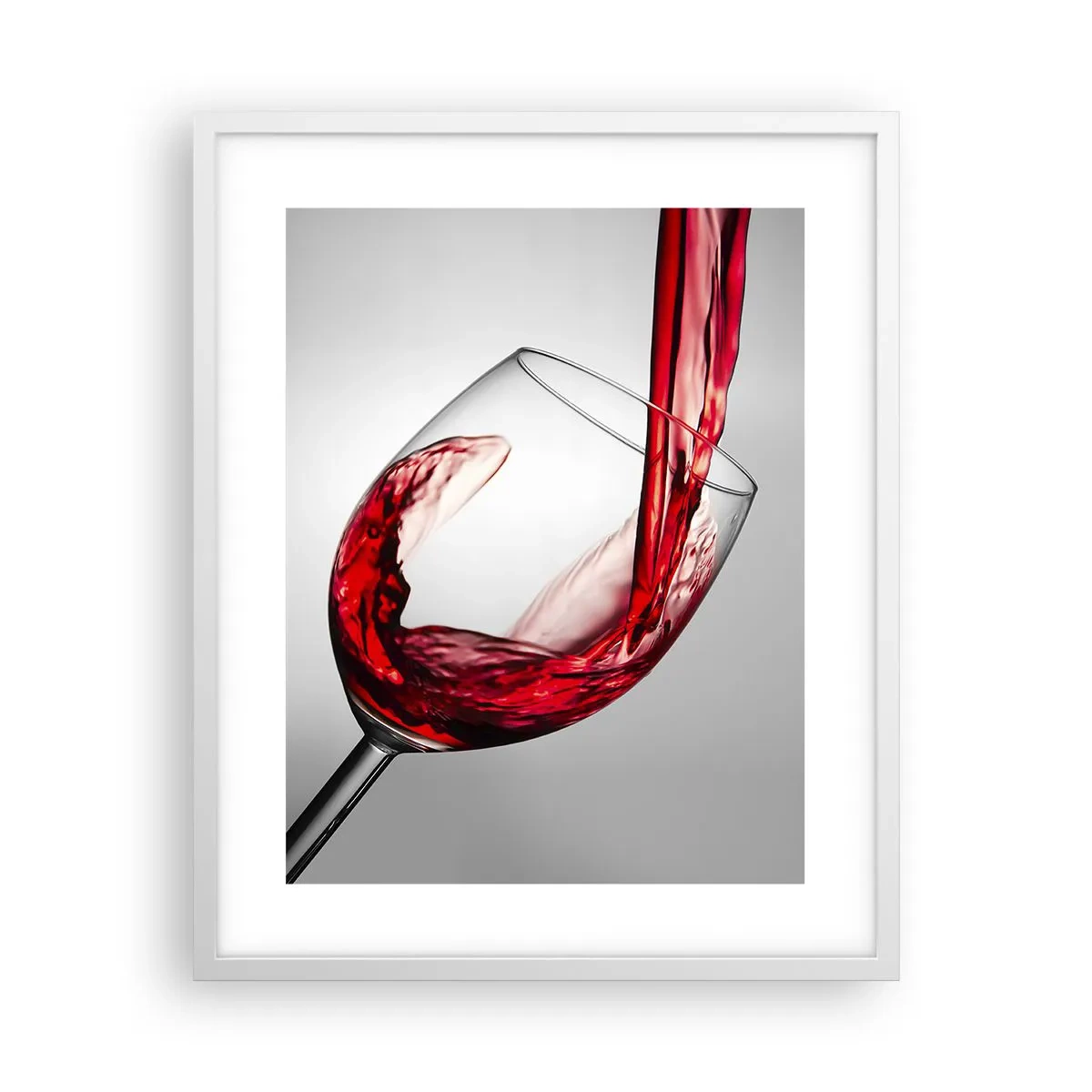 Poster in een witte lijst - Kleur - beweging - geluid - 40x50 cm