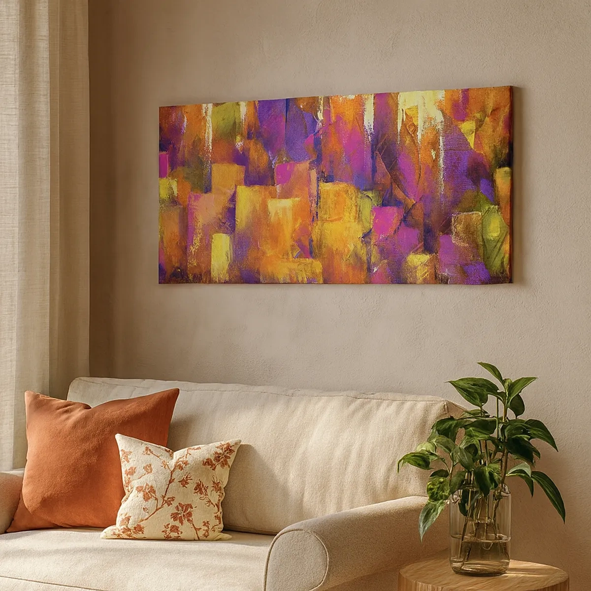 Schilderen op canvas - Metropolitan compositie - 30x30 cm