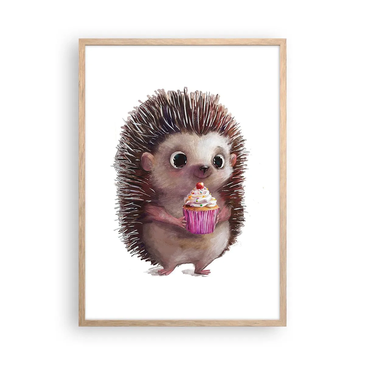 Een poster in een licht eiken lijst - De vakantie is elke dag - 50x70 cm