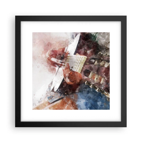 Poster in een zwarte lijst - En wat vind je ervan? - 30x30 cm